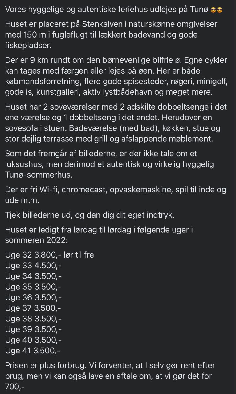 Husdyr og rygning indendørs er ikke tilladt 